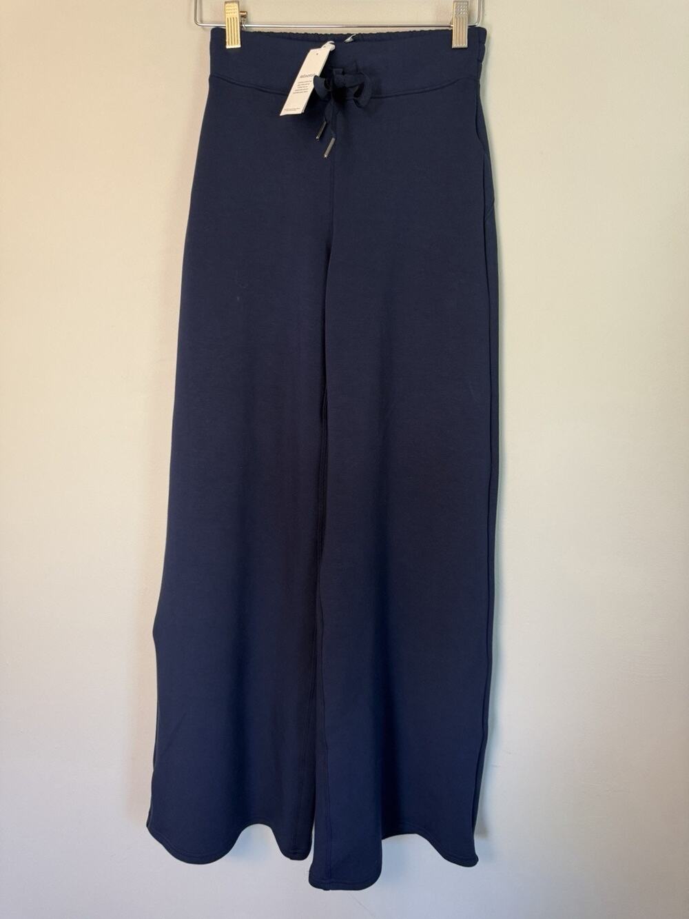Spanx Air Essentials Wide Leg Pull On Pants Womens XS Timeless Navy Blue NWT